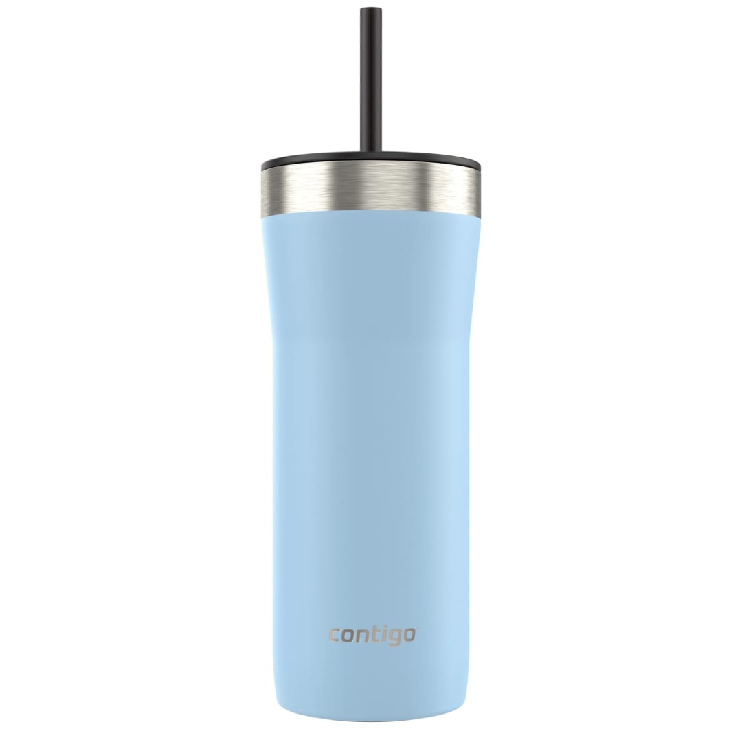 Contigo® Streeterville Stainless Steel Tumbler with Plastic Straw and Splash-Proof Lid, 32 oz