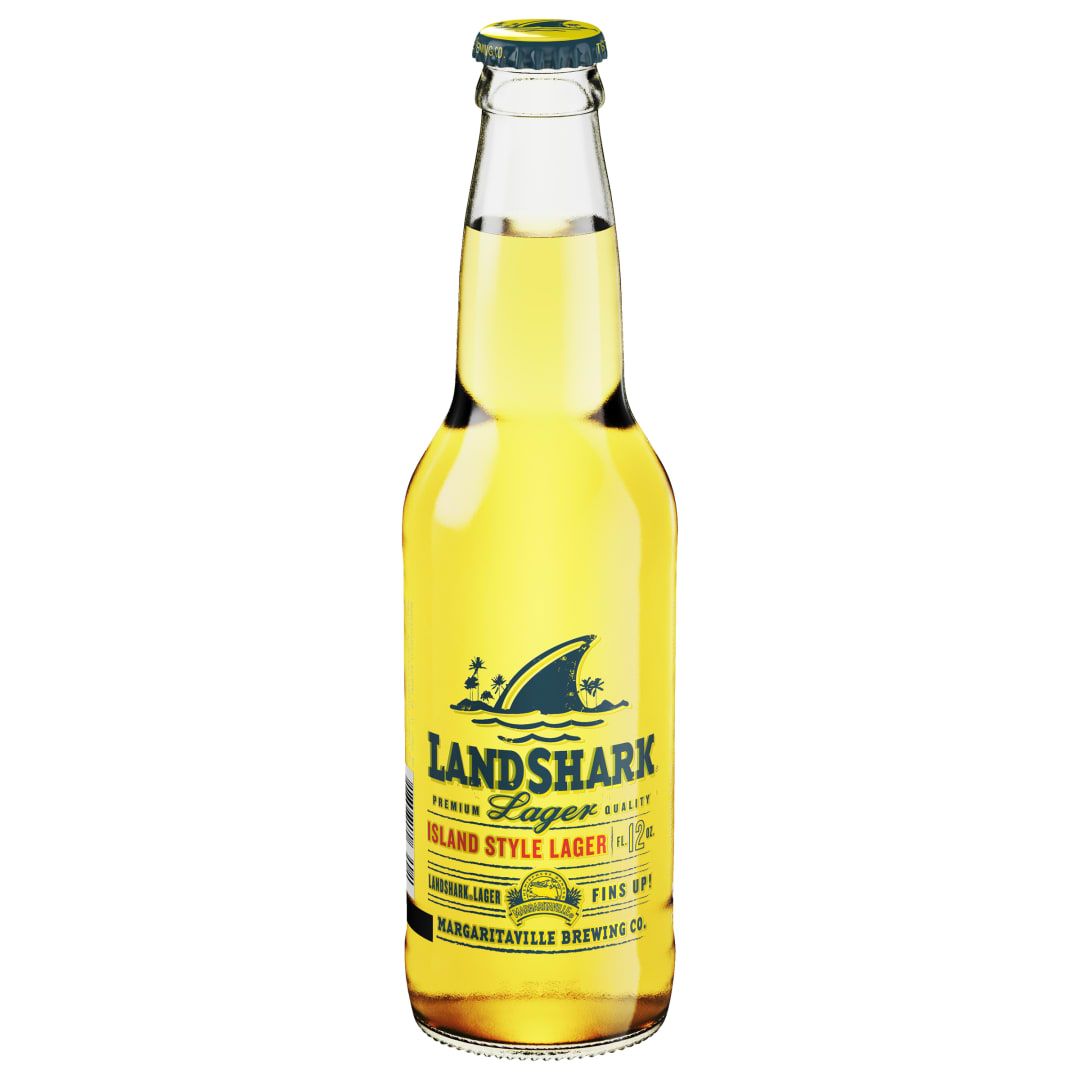 LandShark 12 oz Glass Bottle Front LABEL MS 4.6ABV APL Rewind 7