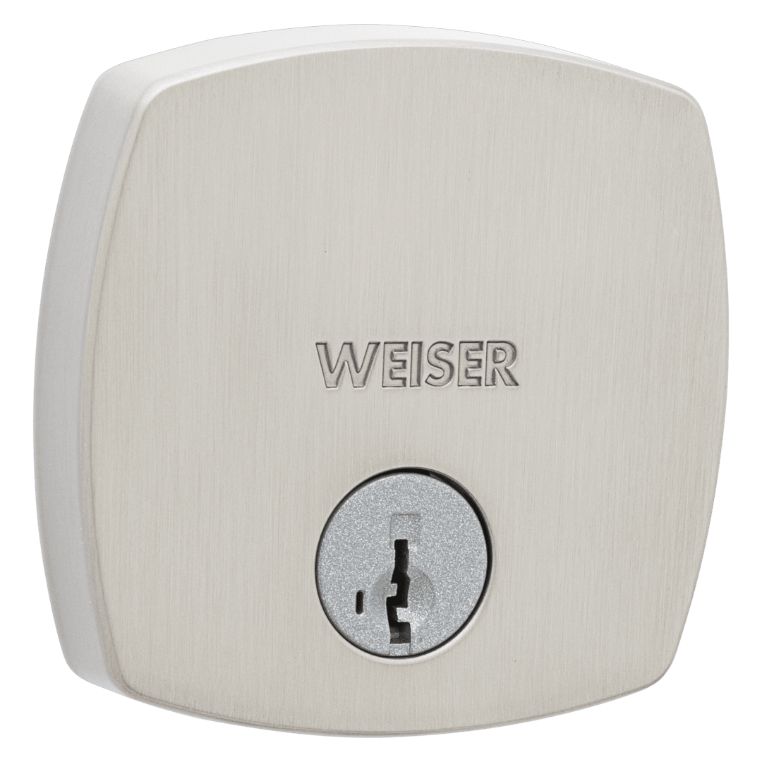 Midtown Single Cylinder Deadbolt featuring SmartKey Security™ in Satin Nickel