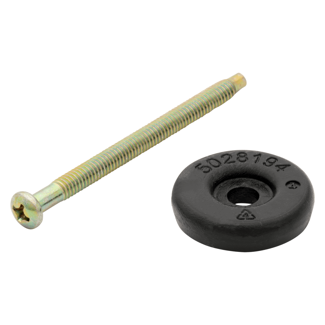 Bottom Screw and Washer for Thick Door 818 Handlesets in Satin Nickel, Polished Chrome or Satin Chrome Finish