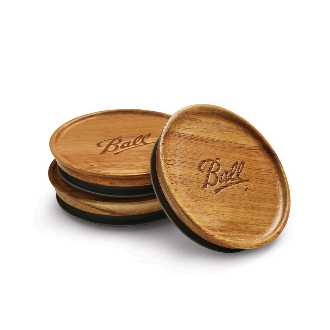 Ball® Wooden Jar Lids, Wide Mouth, 3 Pack