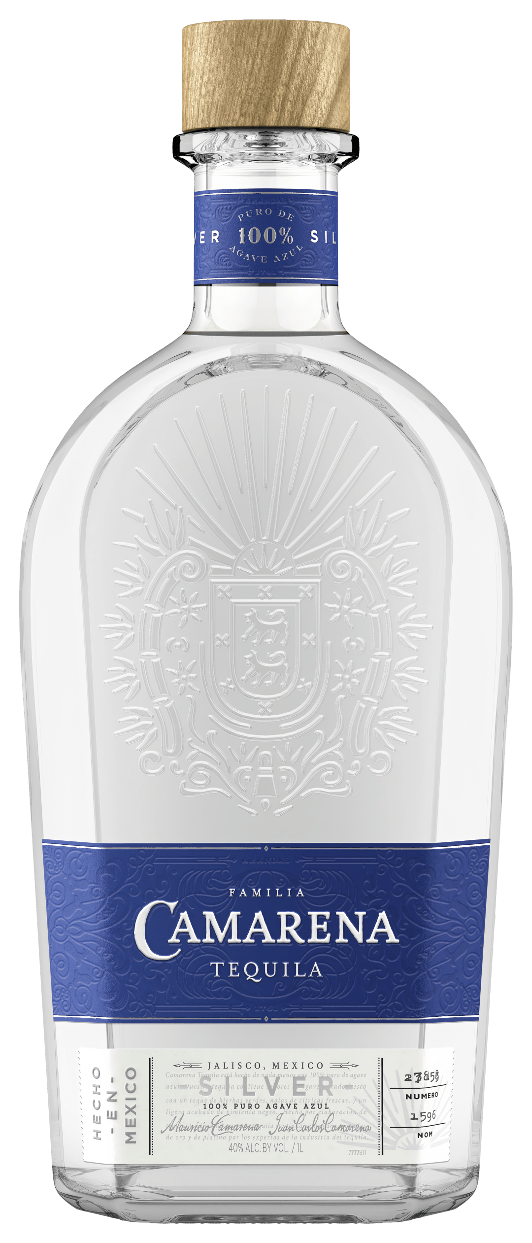 Familia Camarena Tequila Silver 1L Bottle