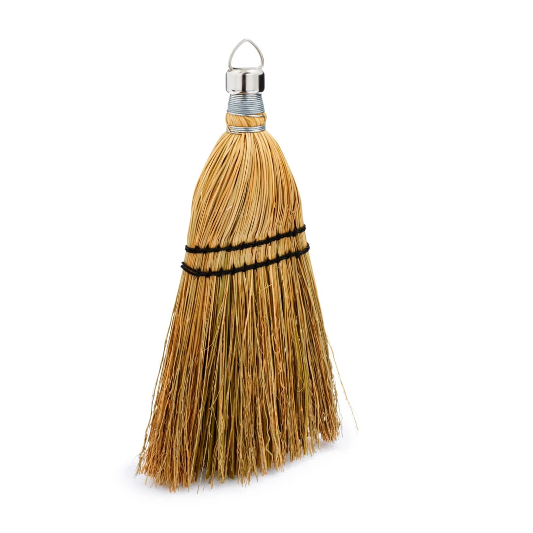 12" Corn Whisk Broom, Yellow