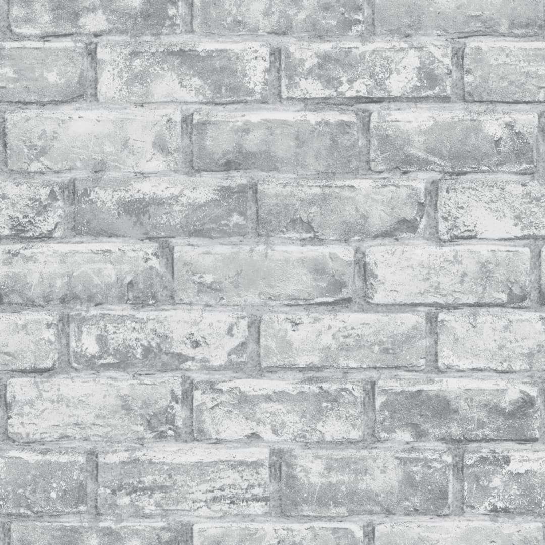 Brick Grey Peel &amp; Stick Wallpaper
