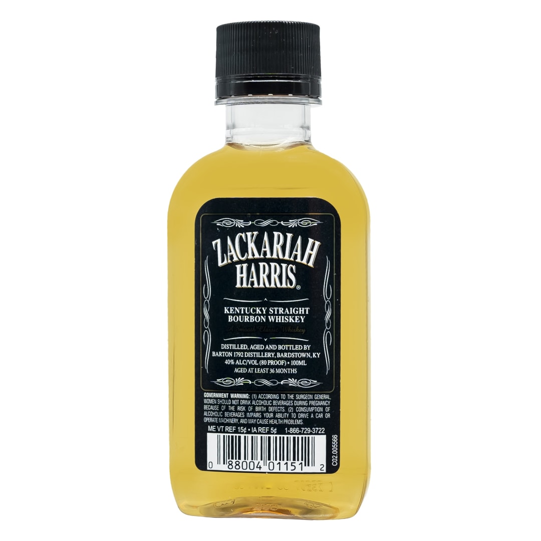 Zackariah Harris Bourbon 100ml 80 Proof