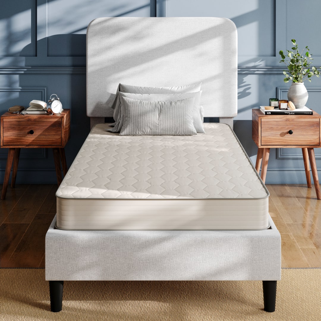 Dream 6 Inch Hybrid Mattress, Twin XL High Density Foam and Innerspring Mattress in a Box, CertiPur-US Certified Foam