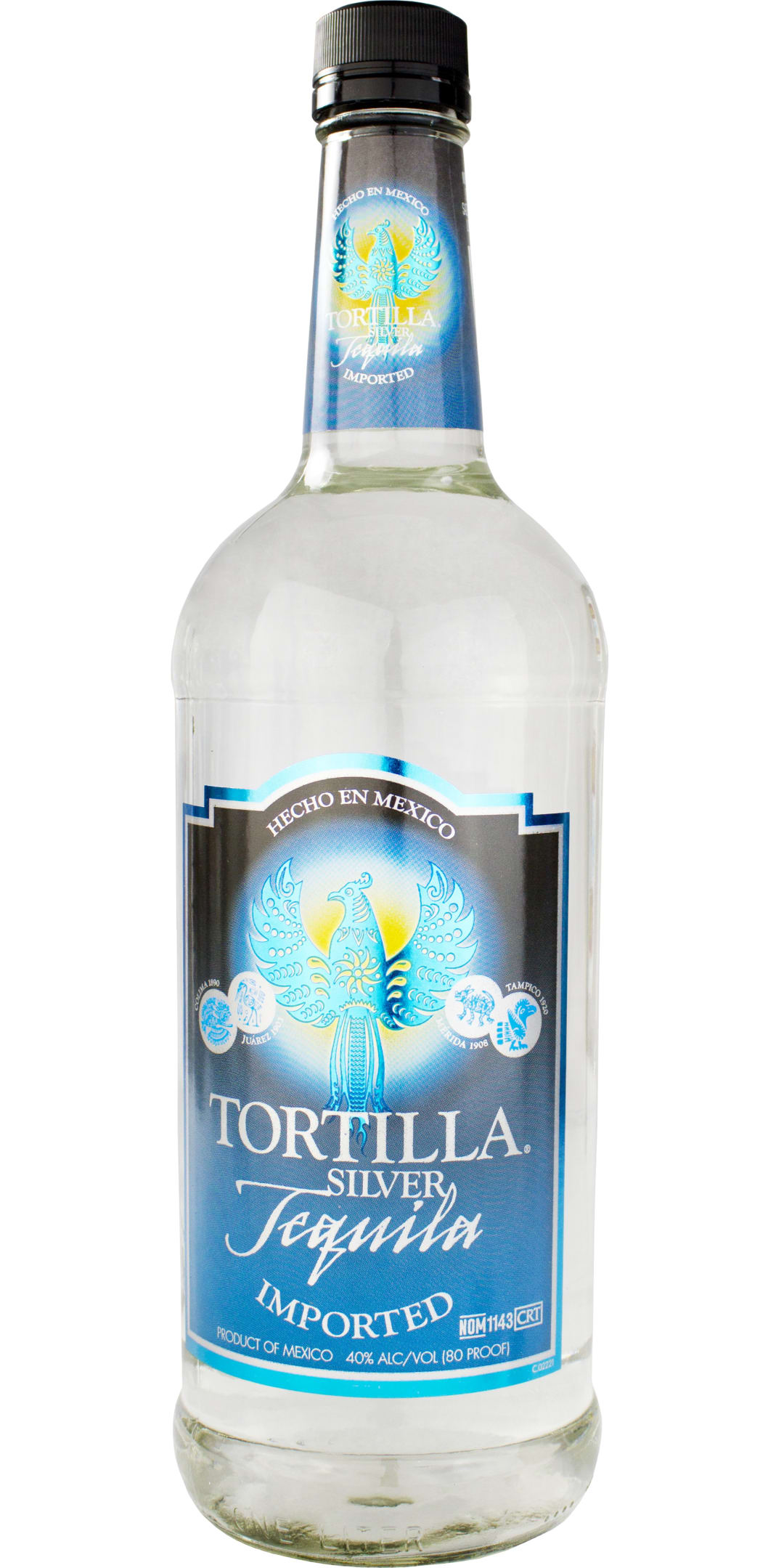 Tortilla Silver Tequila 1l 80 Proof