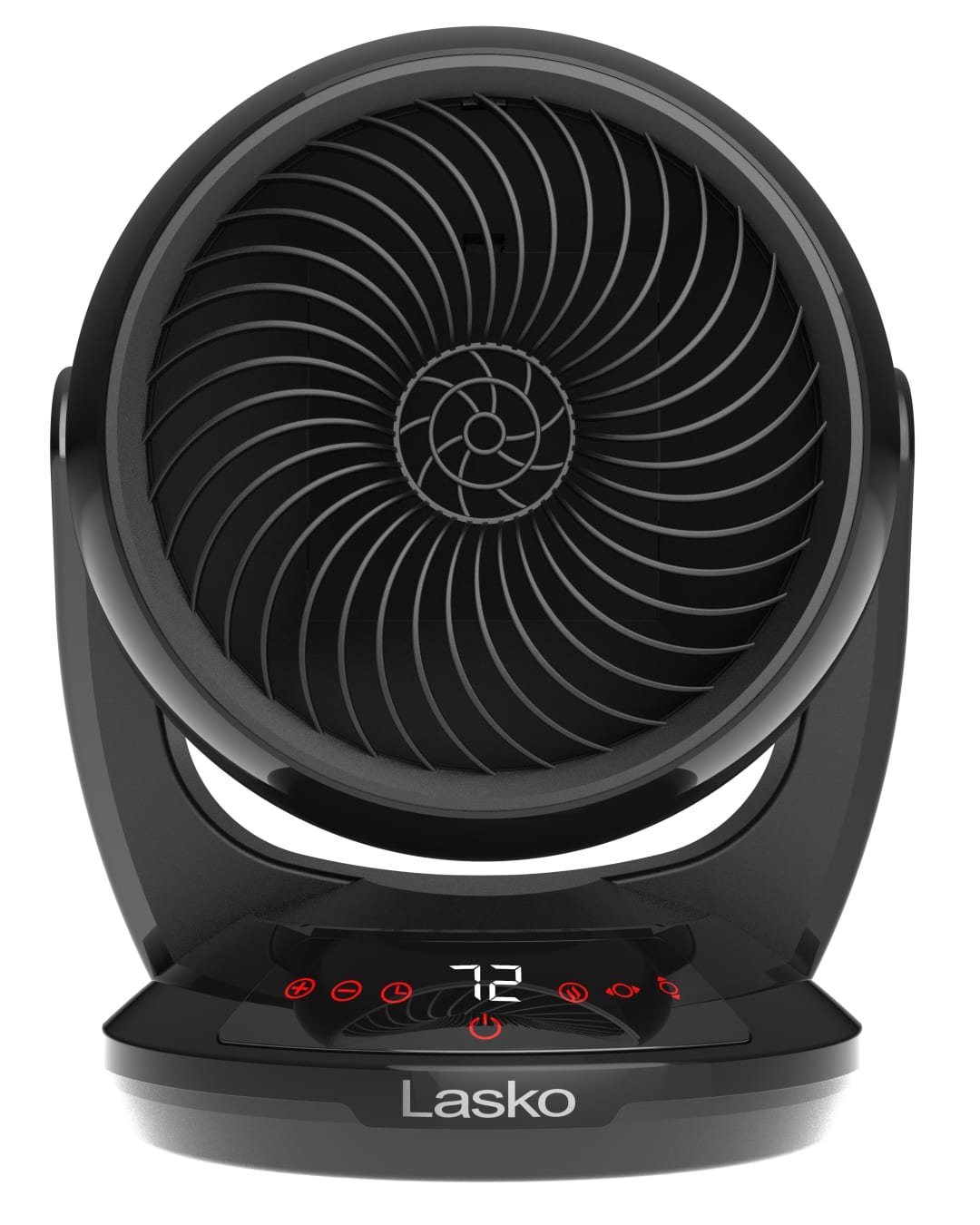 Lasko Whirlwind Heat™ 13" 1500-Watt Orbital Oscillation Ceramic Space Heater with Tip-Over Switch and Remote Control, Black