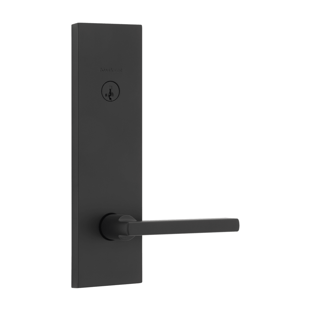 Halifax® Exterior Door Lock Entry Set in Matte Black featuring SmartKey Security®