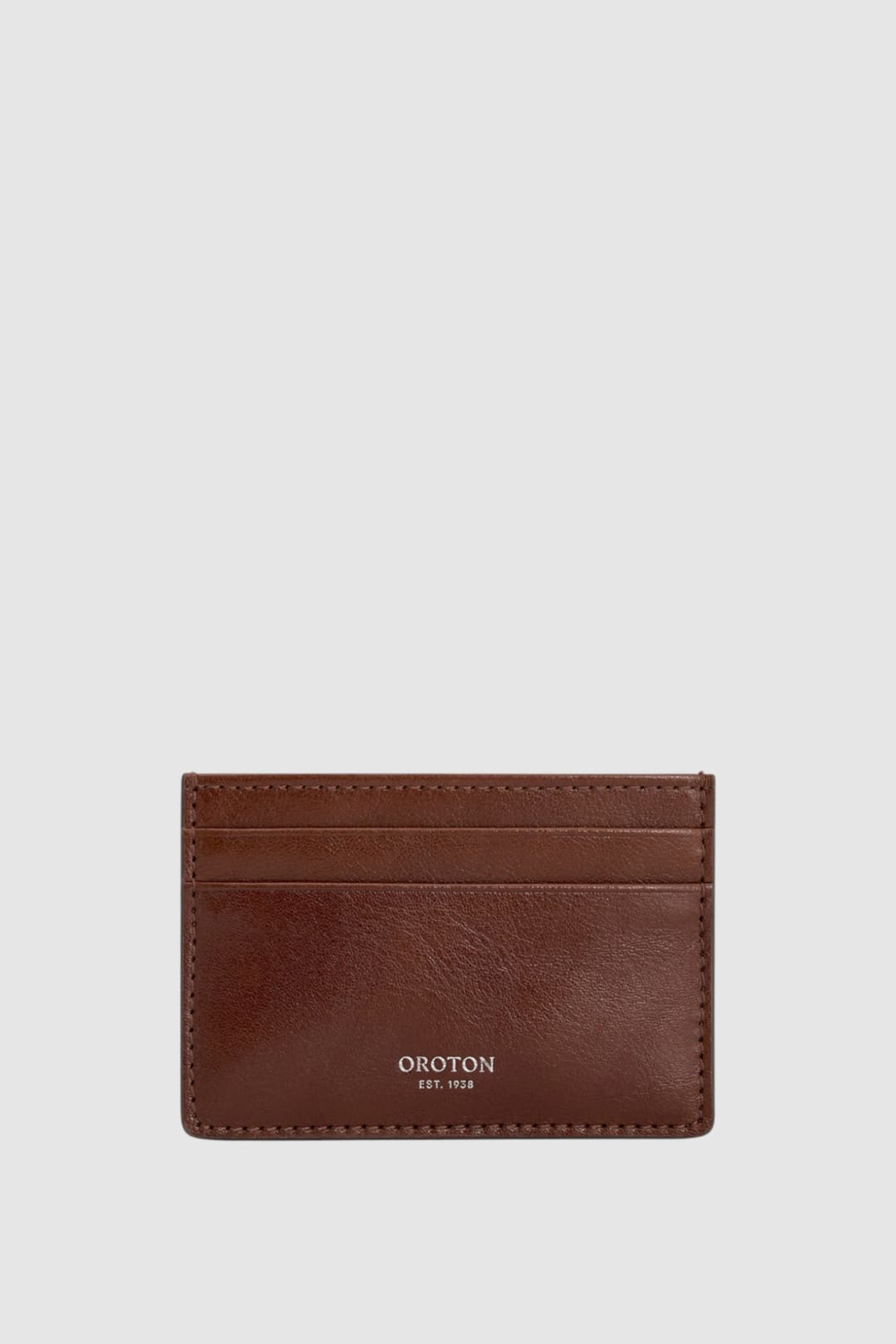 Cecile Burnished Leather Credit Card Sleeve