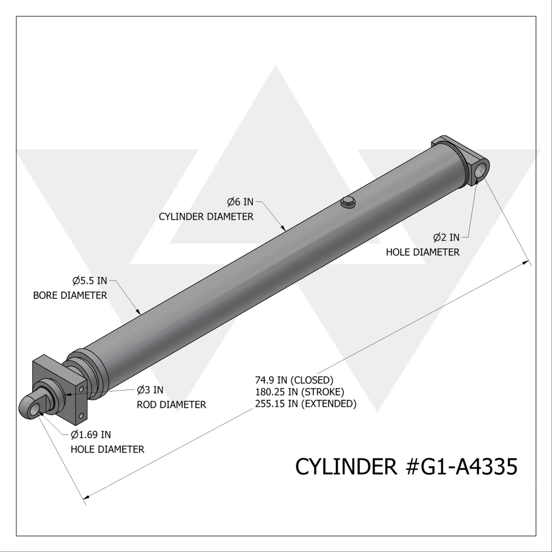 Galbreath™ Carriage Cylinder