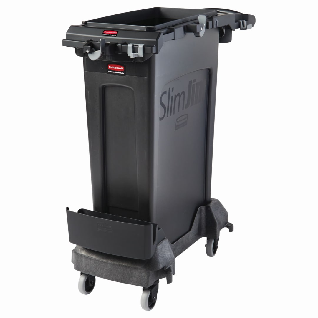 Slim Jim® Single-Stream Cleaning Cart Kit, Black