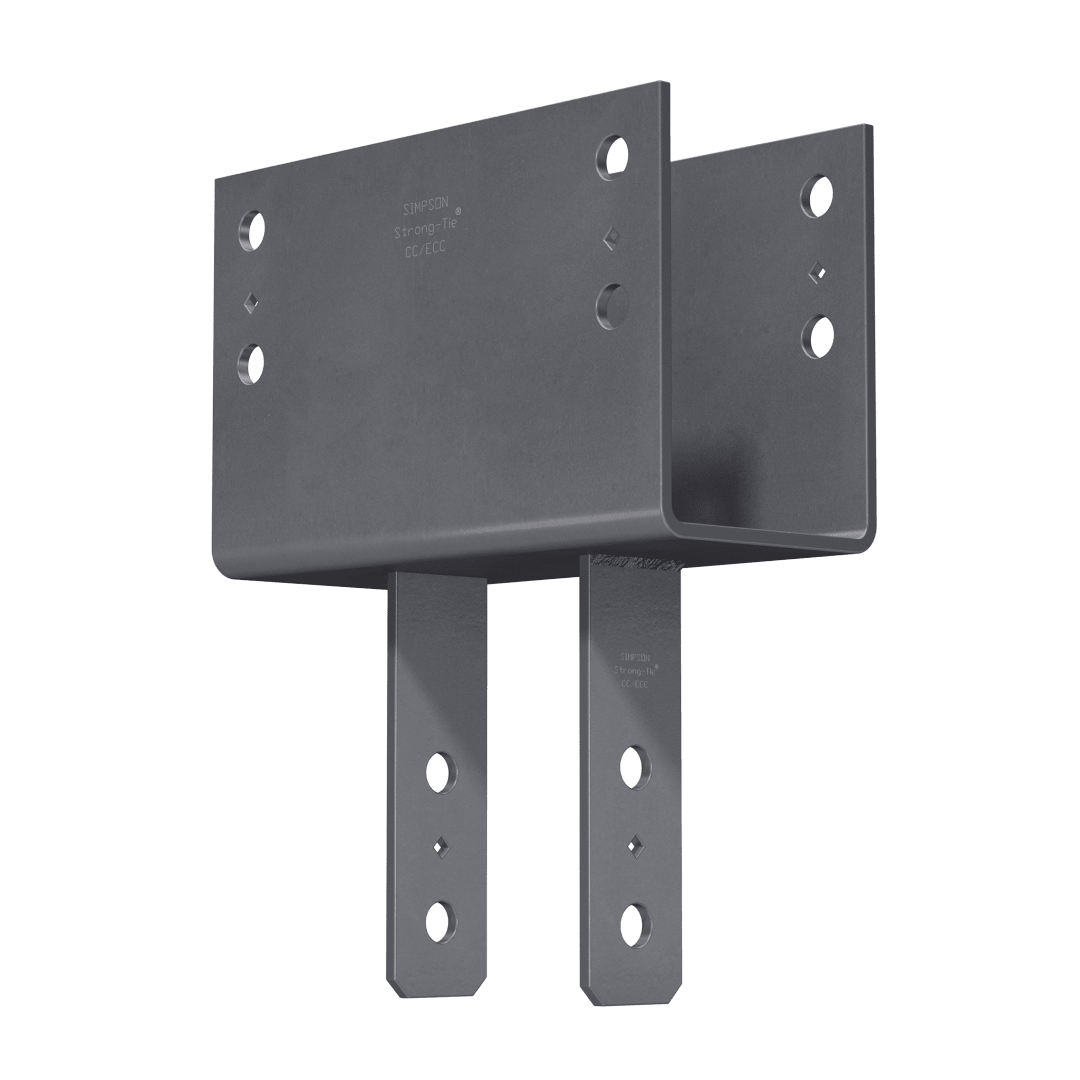 Simpson Strong-Tie CC5 1/4-6 CC Column Cap for 5-1/8 in. Beam, 6x Post (Pack of 2)