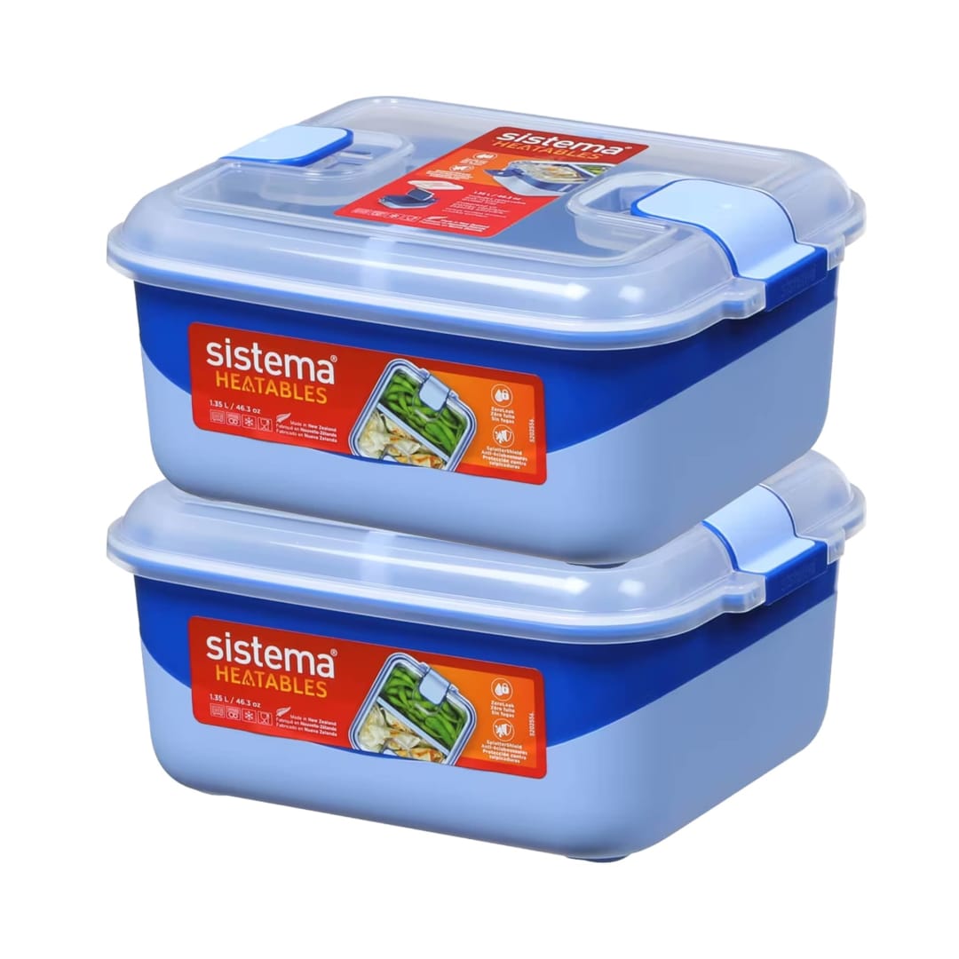 1.35L RECT W/DIVIDER 2PK HEATABLES ECOM