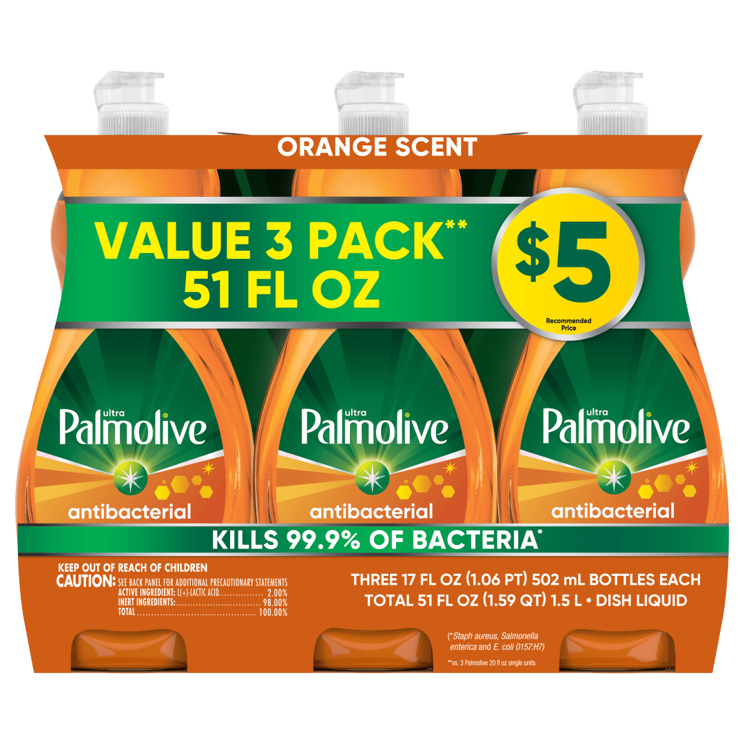 Ultra Palmolive Antibacterial Dish Liquid- 17 Fluid Ounce, Triple Pack