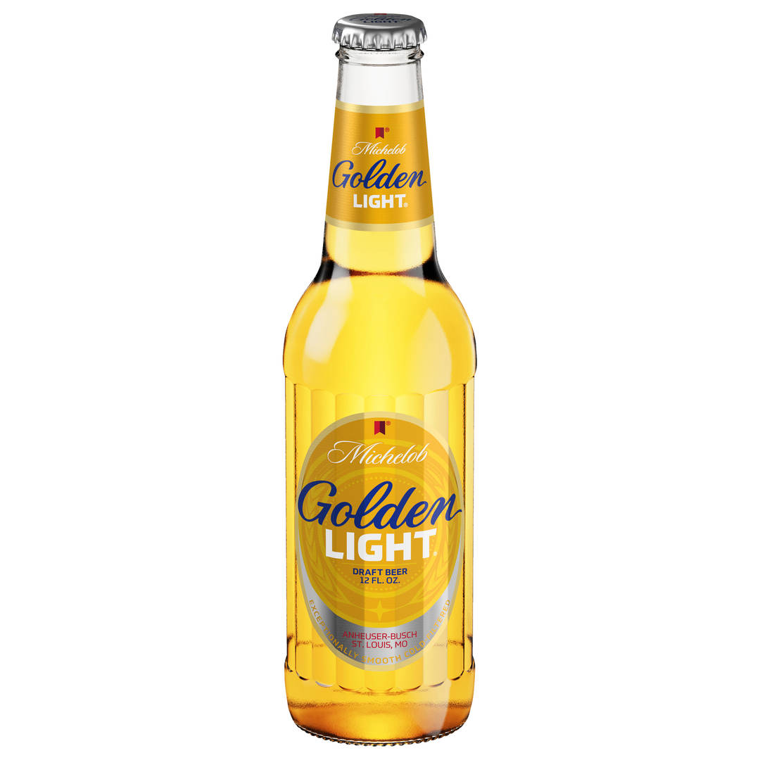 Michelob Golden Draft Light 12oz Glass Bottle Front LABEL APL Rewind 7