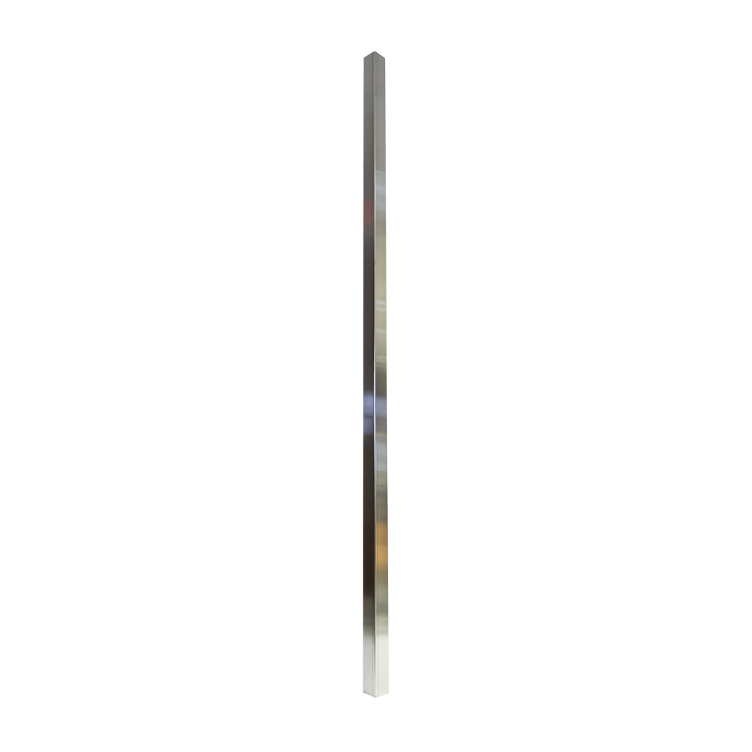 Stainless Steel Non-Magnetic Corner Guard, 2 1/2" x 2 1/2" x 8'