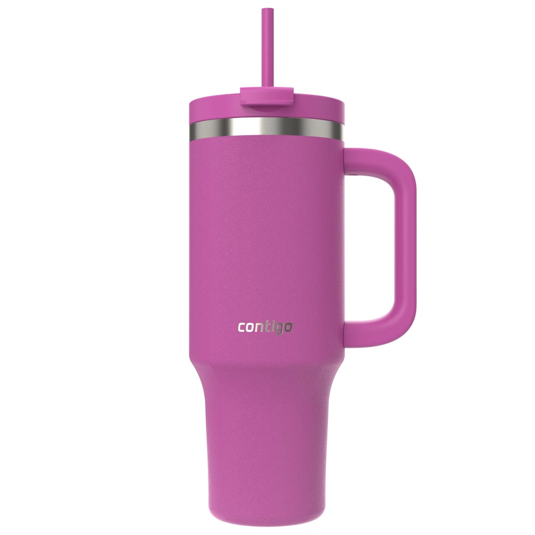 Contigo® Streeterville, Termo, 1.18 L de Capacidad, Acero Inoxidable, a Prueba de Derrames, Mantiene las Bebidas Frías por 29 Horas, Morado