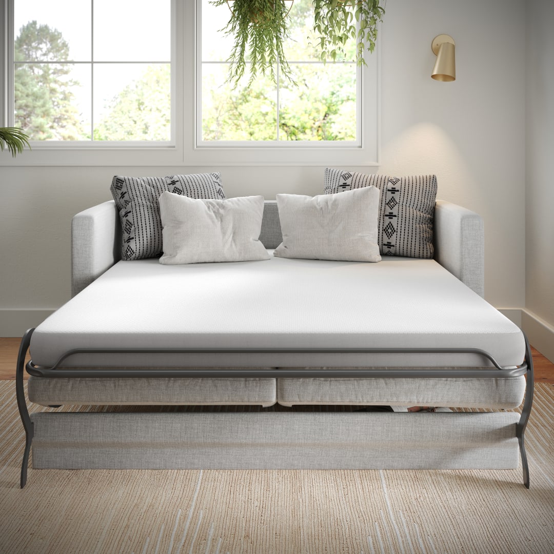 Cloud 4" Cooling Memory Foam Queen Mattress in a Box for Sleeper Sofas, Dorm, Boat, or RV Use