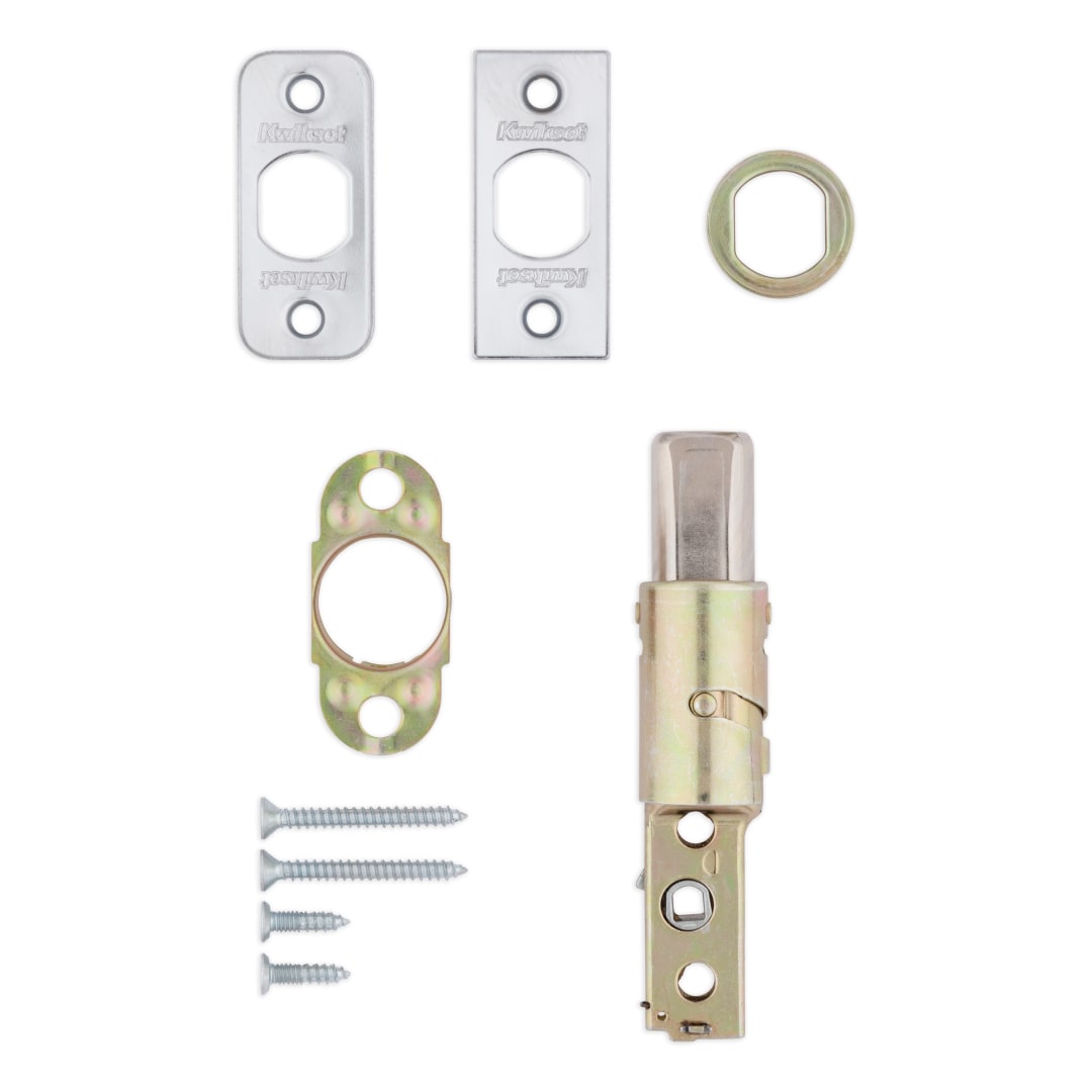 6-Way Adjustable Low Profile Deadbolt Latch for Polished Chrome or Satin Chrome Finish