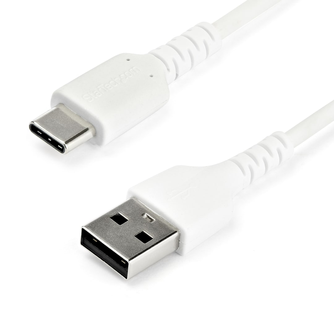 Rugged USB 2 0 A to C cable 2m White