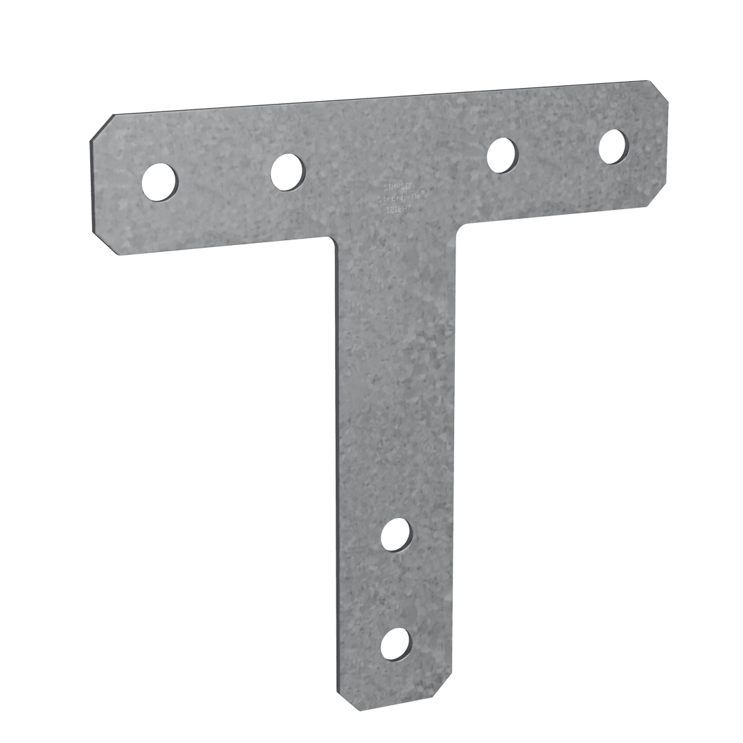 Simpson Strong-Tie 1212HT HT 12 in. x 12 in. 7-Gauge Galvanized Heavy T Strap (Pack of 5)