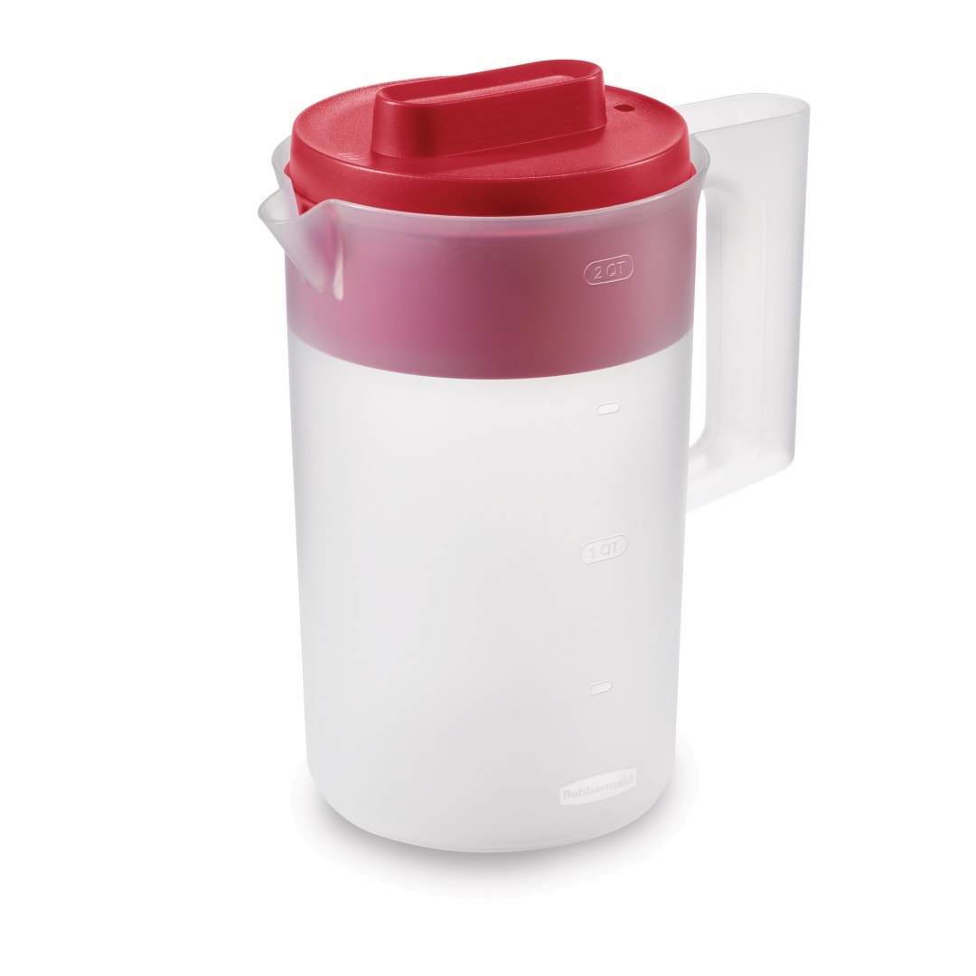 Rubbermaid® Pitcher, 2 Quart, Racer Red