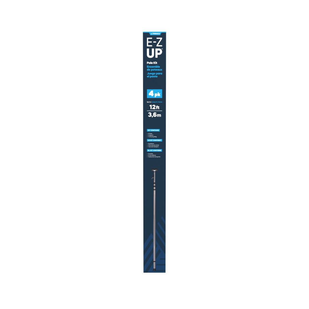 Trimaco E-Z Up® Dust Containment Pole Kit, four 12' Poles, Pole Bag and 2 Zippers