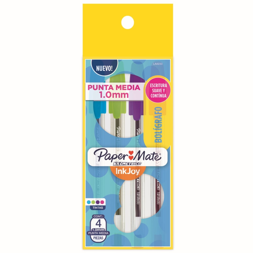 PAPERMATE KILOMETRIC BP 100 BAGX4 FASH