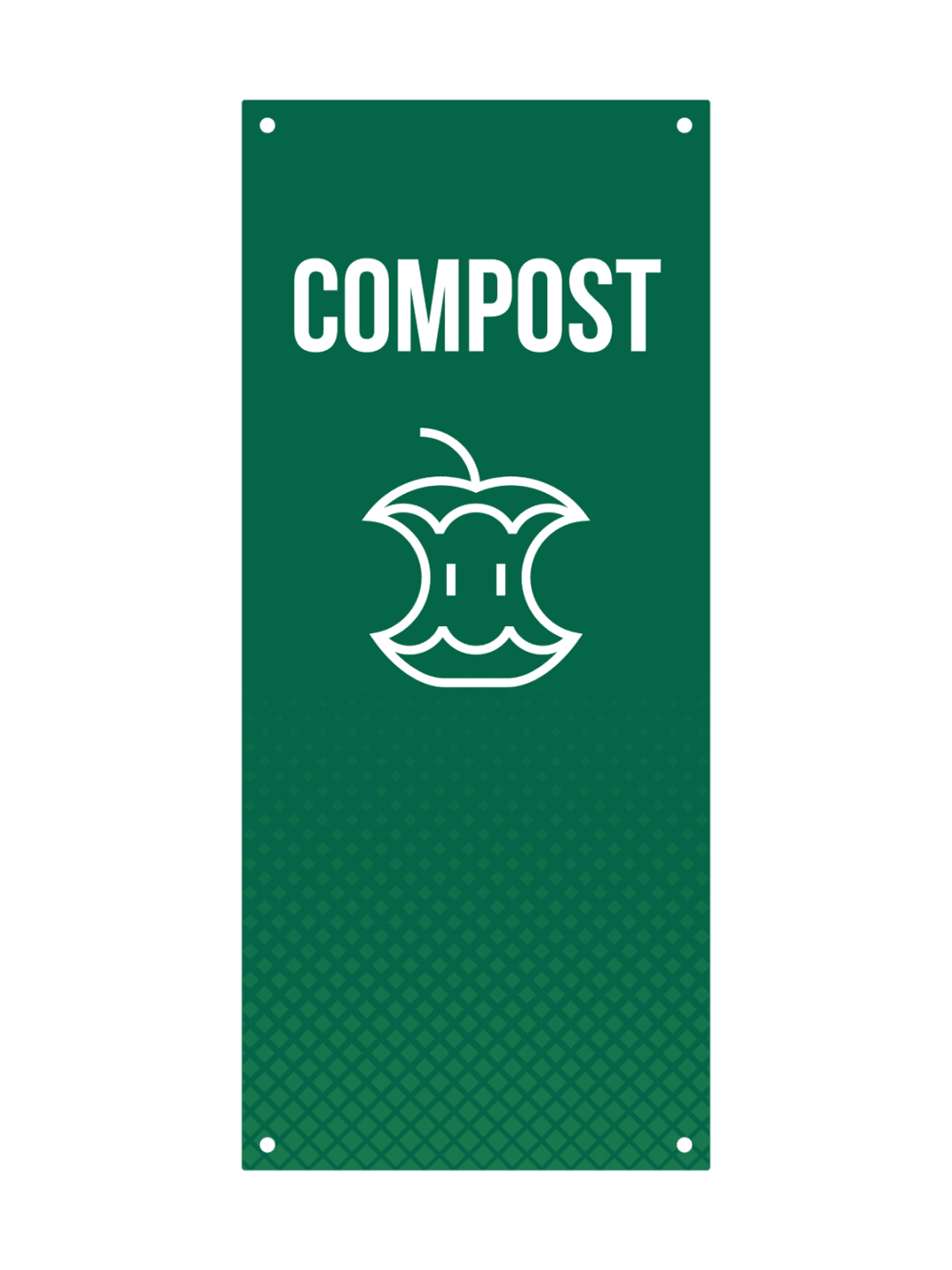 FUSION - Sign - Door - Compost - Green