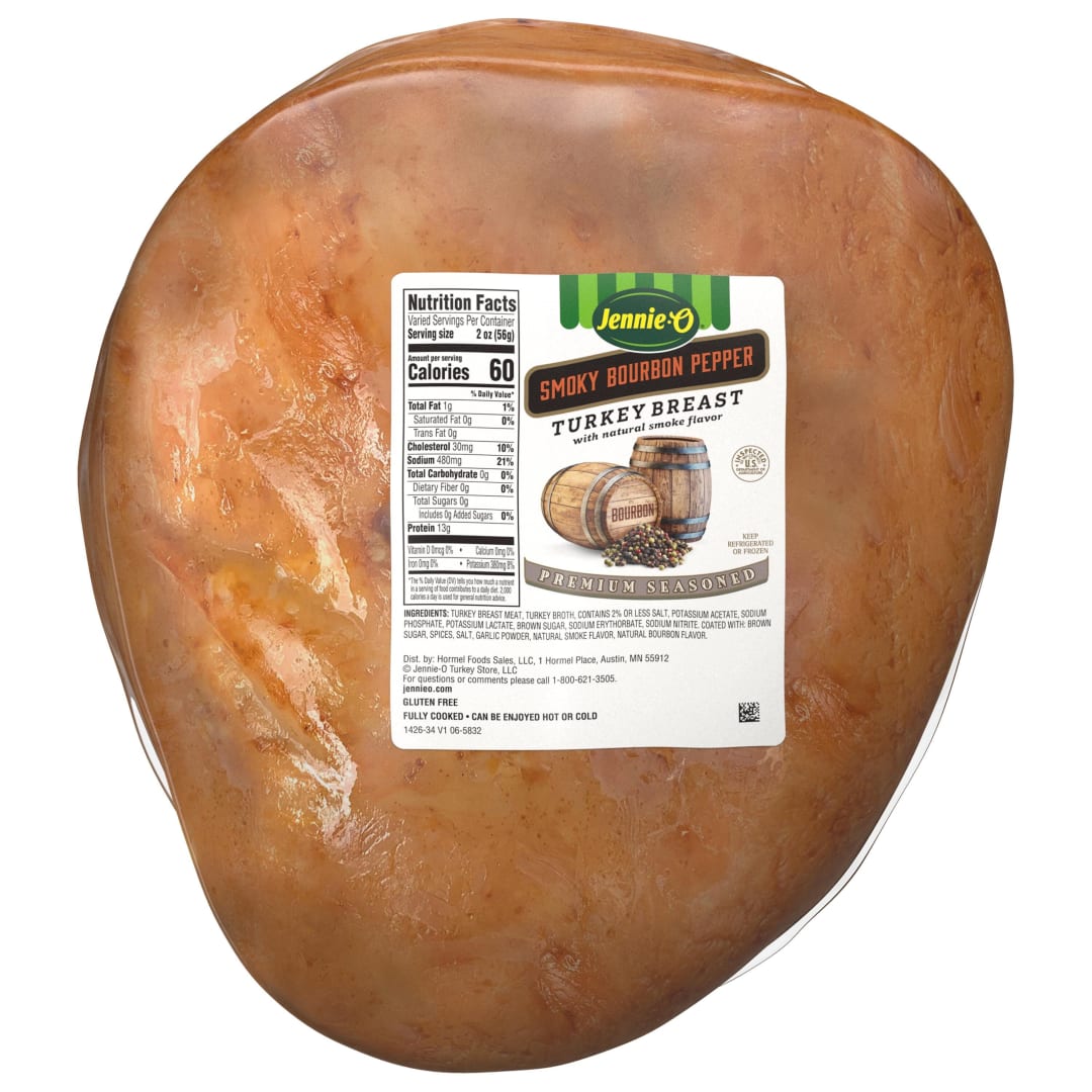 Clear Bag Smoky Bourbon Pepper Turkey Breast