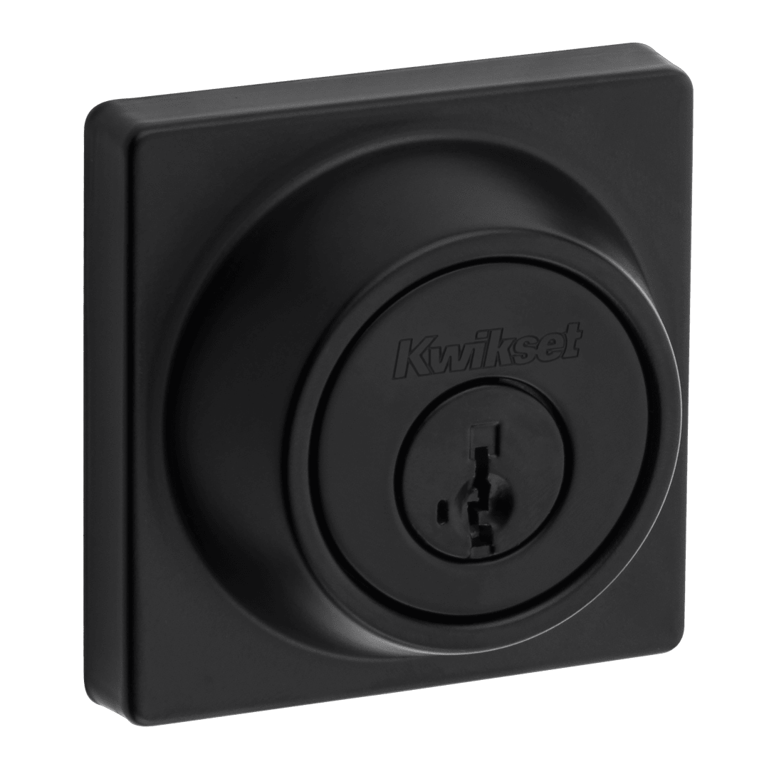 660 Keyed 1 Side Square Deadbolt featuring SmartKey Security™ in Matte Black