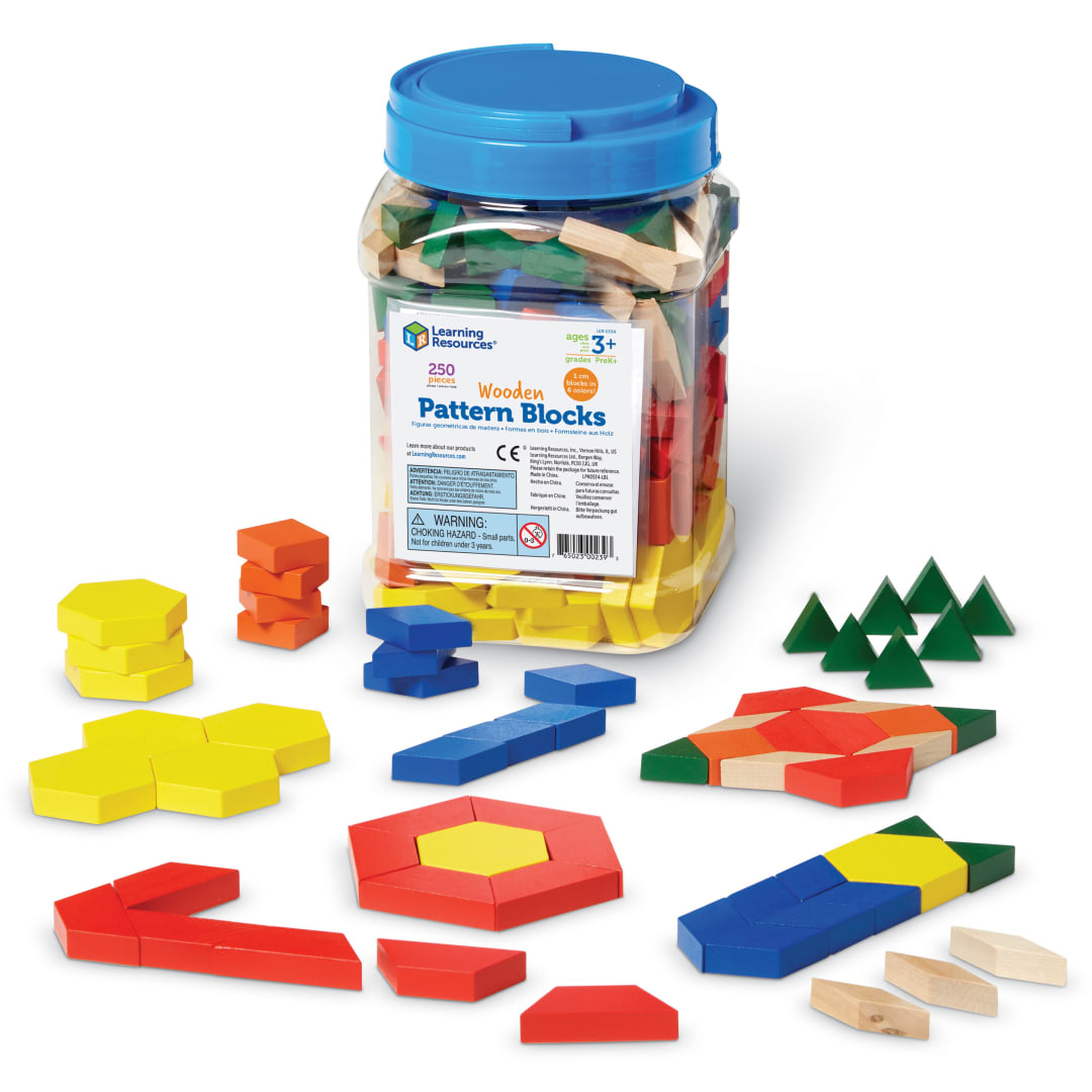 WOODEN PATTERN BLOCKS (SET/250)