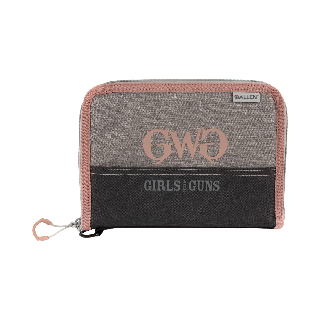 Girls With Guns® 9-Inch Lockable Roses Are Gold Handgun Case