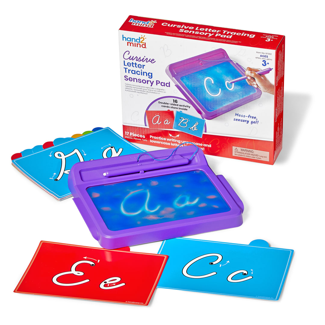 Cursive Letter Tracing Sensory Pad