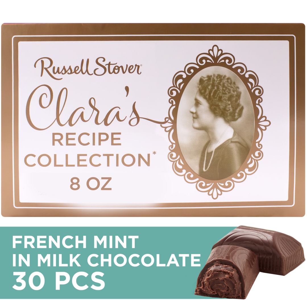 RUSSELL STOVER 'Clara's Recipe Collection' French Mint Candy Gift Box, 8 oz. 