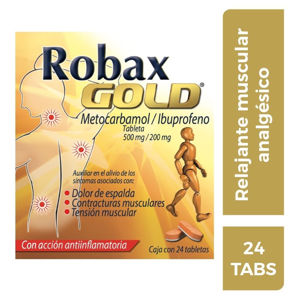 Robax Gold Relajante Muscular con Efecto Analgésico 24 tabs