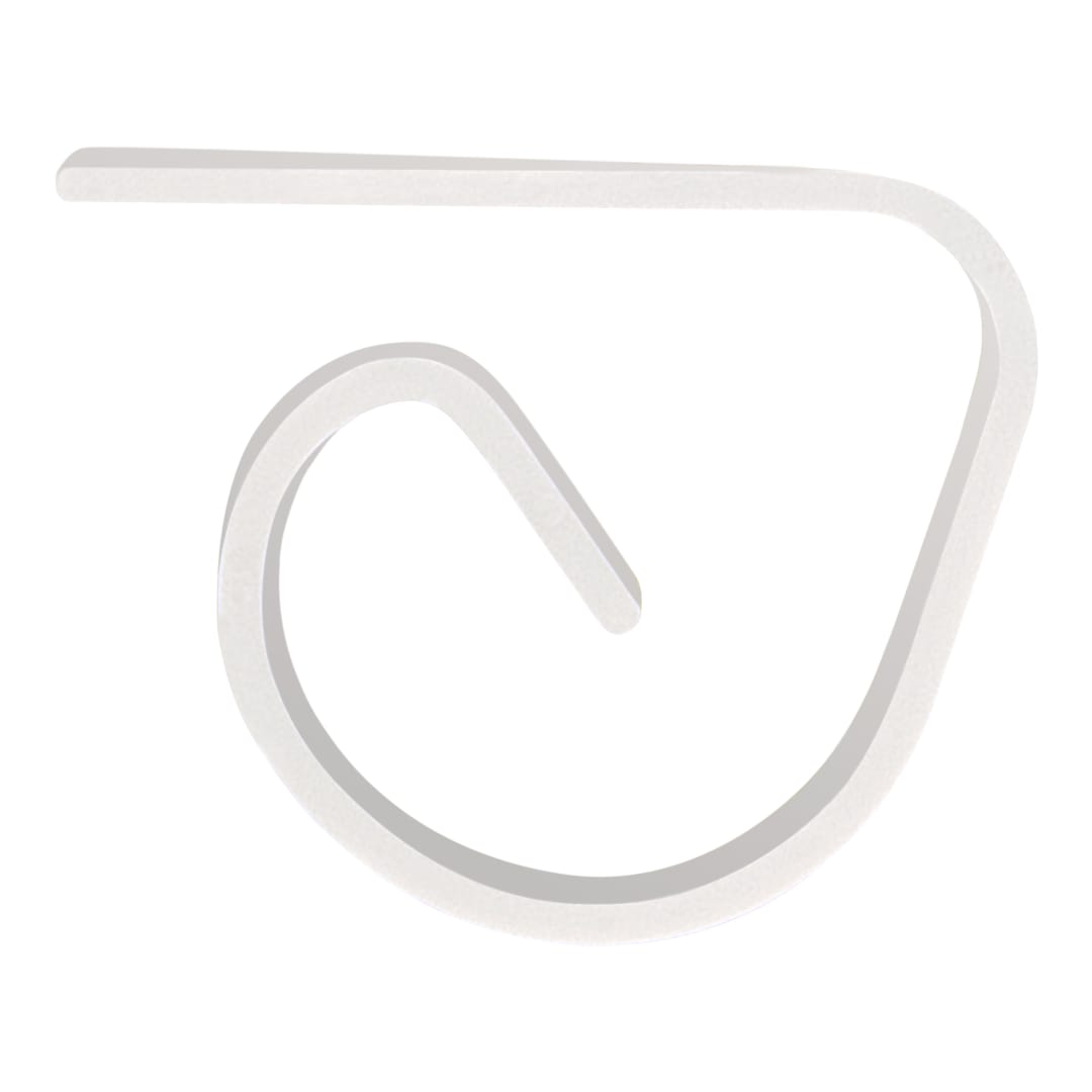 White Plastic Table Cover Clips, 4ct