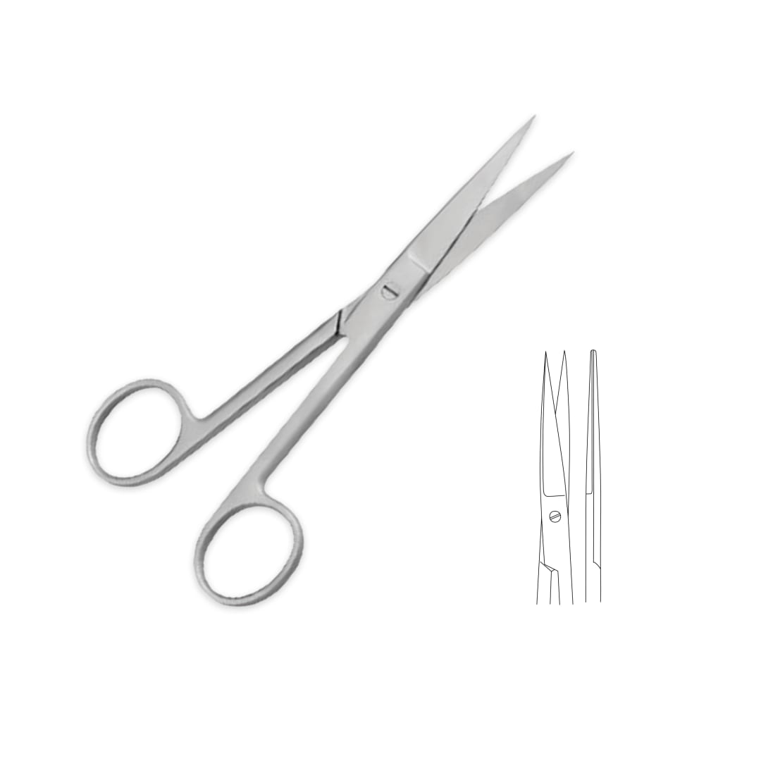 Covetrus Straight Surgical Scissors, Sharp/Sharp, 16cm