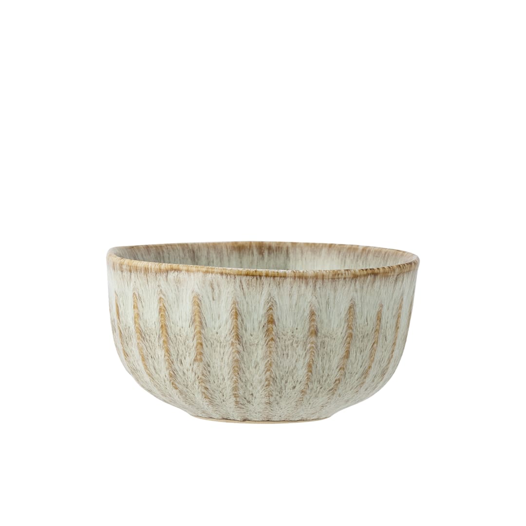 82068006 - Fleur Bowl, Nature, Stoneware STOCK: 300