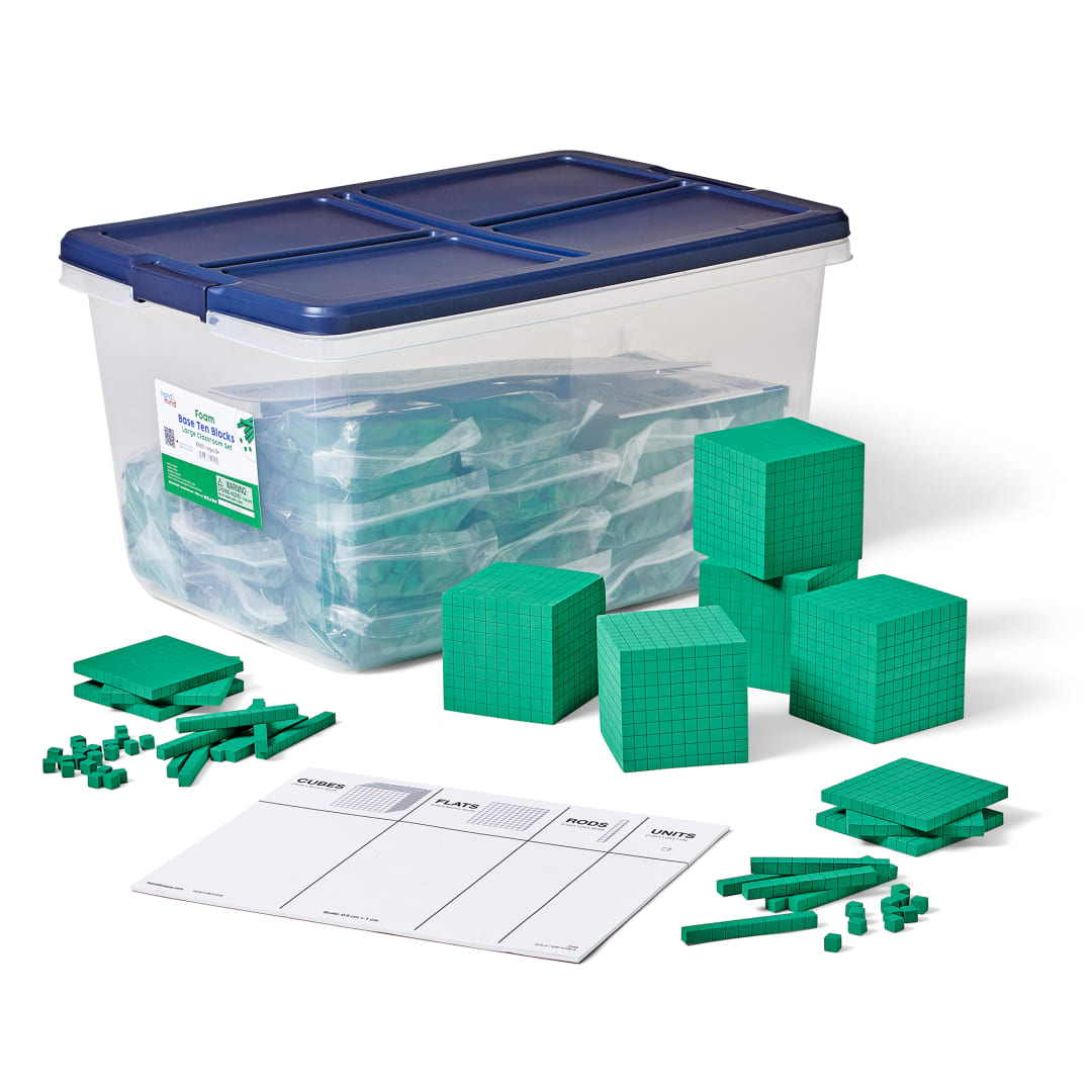 BASE TEN BLOCKS CLASSROOM KIT, FOAM