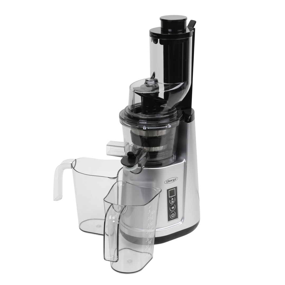 Omega Wide Mouth Vertical Compact Cold Press Juicer, in Silver (JC4000SV13)