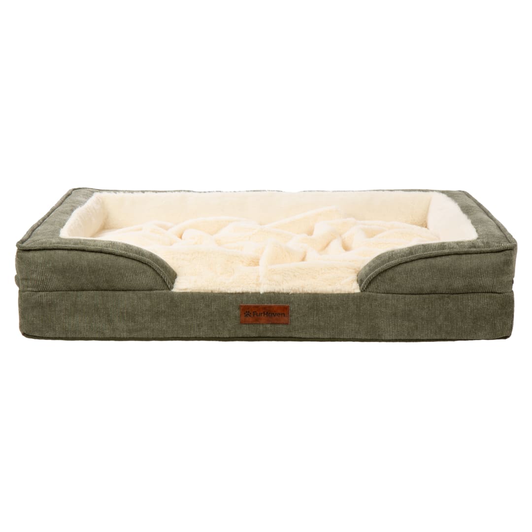 FurHaven Nest Top Perfect Comfort Sofa, Medium, Green