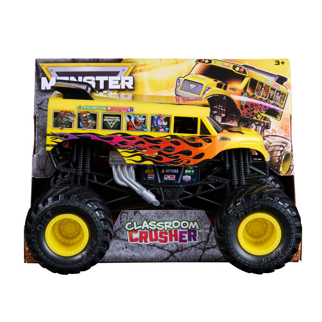 Monster Jam Classroom Crusher Monster Truck Die-Cast Vehicle, 1:24 Scale