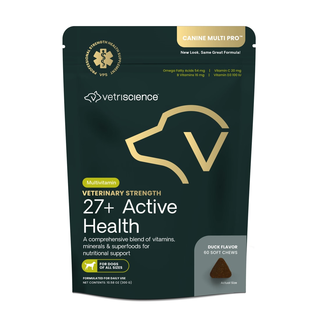 VS VET STRENGTH 27+ Active Health Chews, Dogs, Duck, 60ct