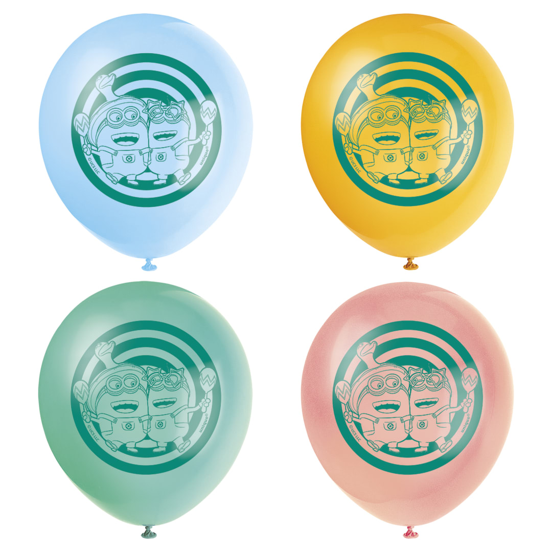 Despicable Me 4 Assorted 12" Latex Balloons, 8ct