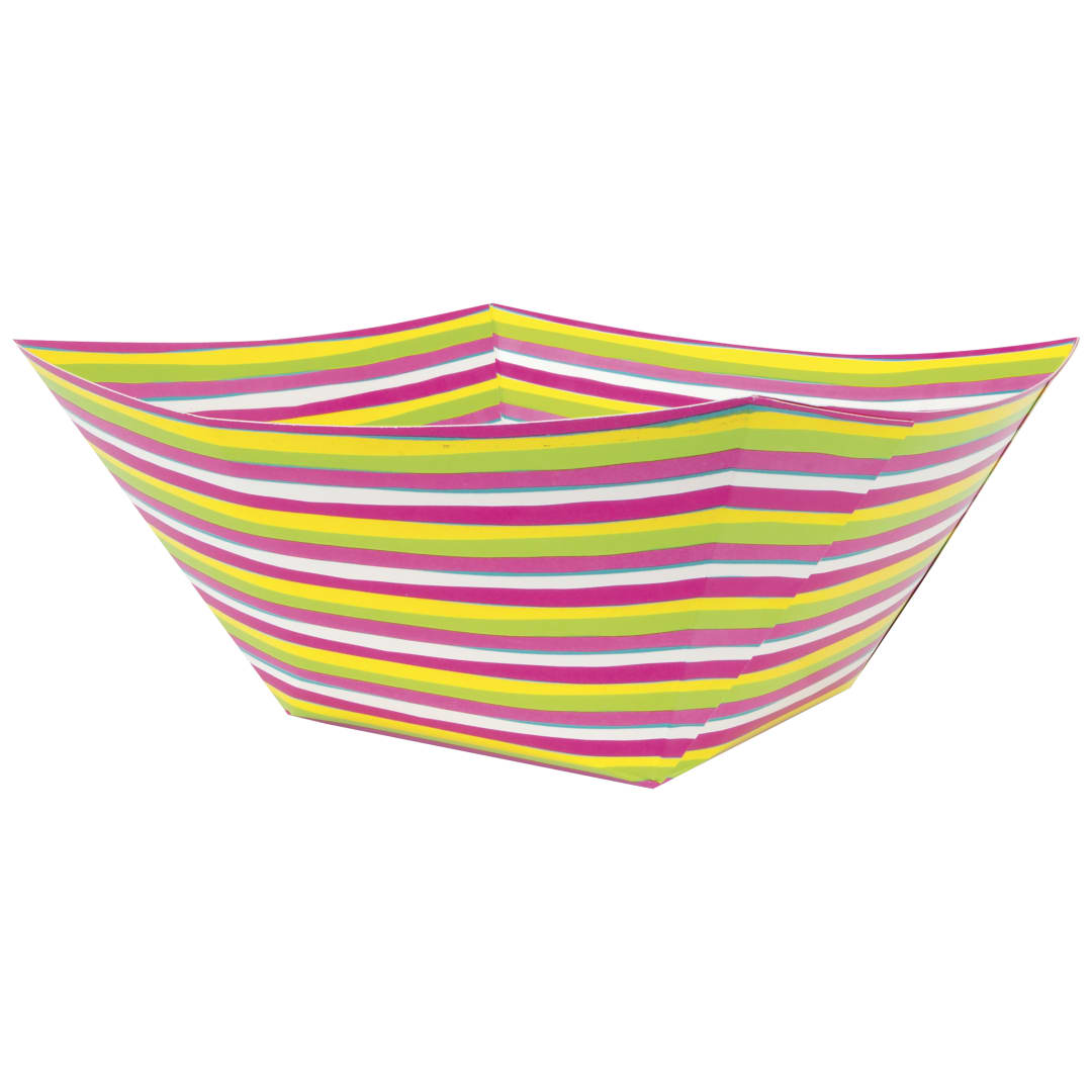 Premier Stylz® Summer Stripes Paper Square Bowl