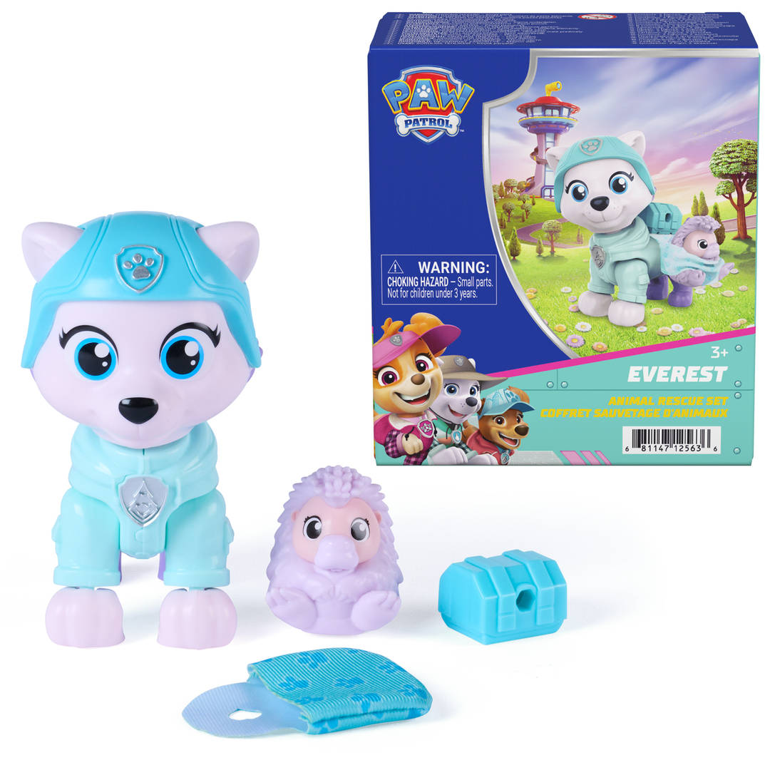 PAW Patrol Skyes World Everest Animal Rescue Set with 2 Figures