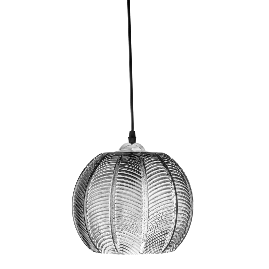 82068390 - Adar Pendant Lamp, Grey, Glass STOCK: 300