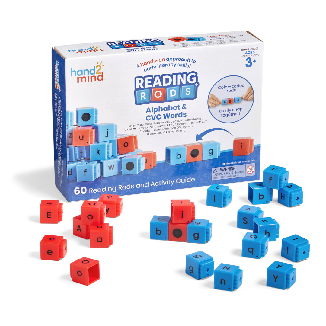 Reading Rods® Alphabet & CVC Words Set